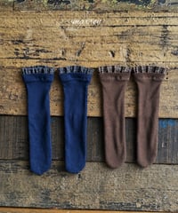 73[予約]marron check socks