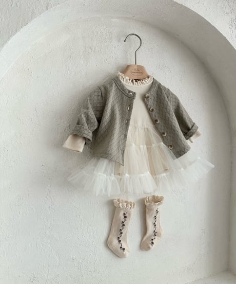 32[予約]monbebe argyle cardigan