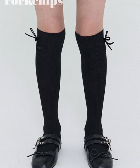 34[予約]FORKCHIPS pure knee socks