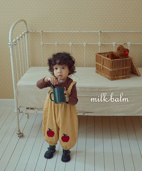 12[予約]milkbalm apple overalls