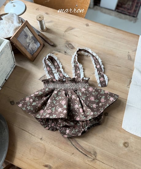 46[予約]marron lauren bloomer(6-18m)