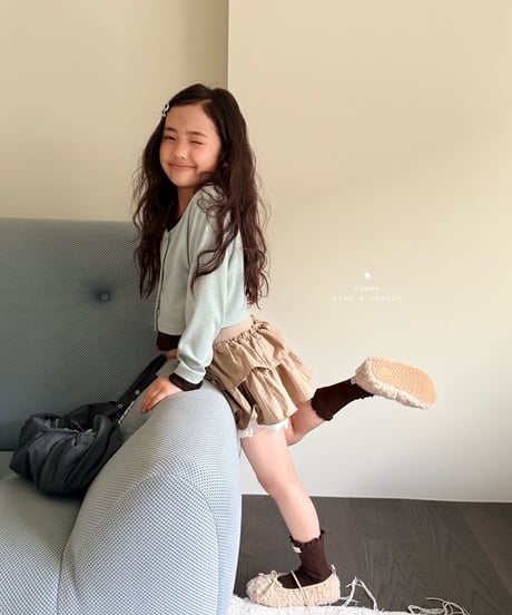 15[予約]COMMA layered color block cardigan