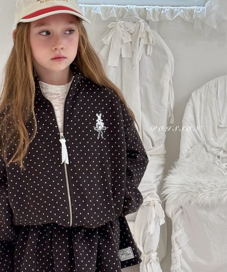 3[予約]poisson dot bunny zip-up