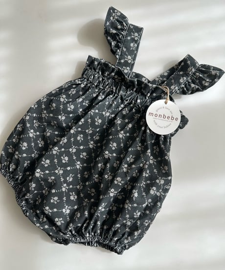 28[予約]monbebe corduroy frill romper