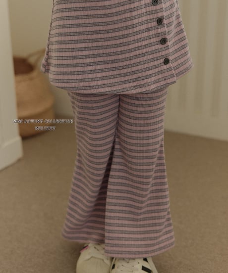 40[予約]melikey button wrap bootcut