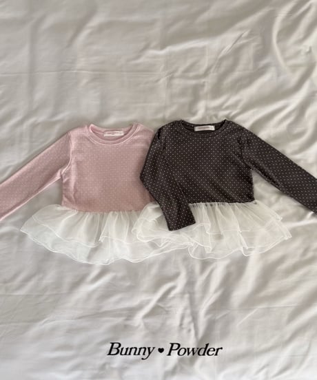 29[予約]bunny powder sha polka dot tee