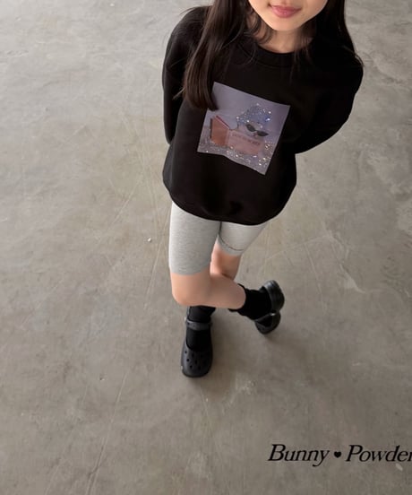 53[予約]bunny powder biker leggings