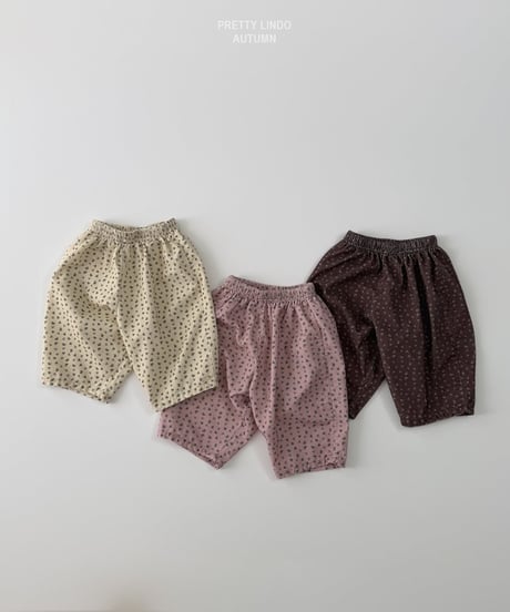 67[予約]LINDO bao flower pants