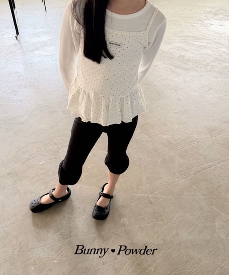13[予約]bunny powder dot layered camisole