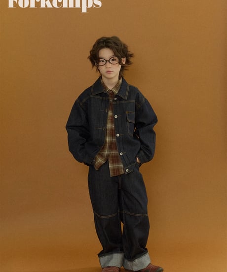 3[予約]FORKCHIPS union roll up pants