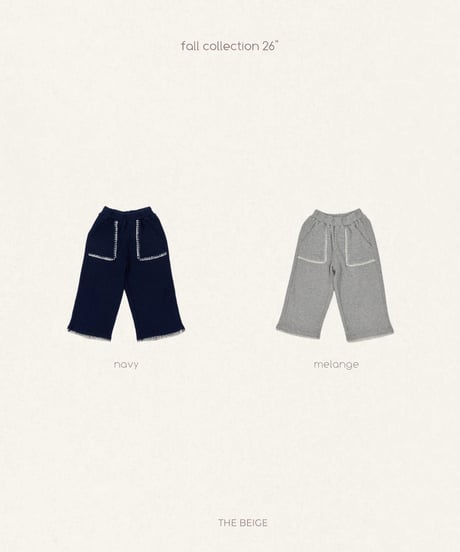 21[予約]送料無料 the beige mello waffle pants