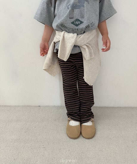 27[予約]digreen rose bootcut pants