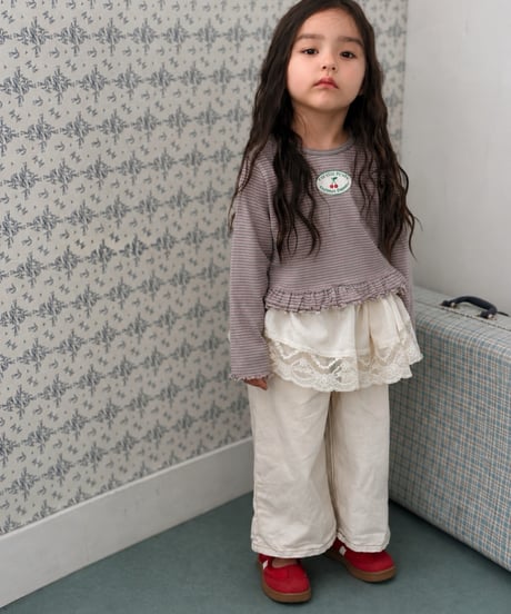 21[予約]poisson ribbon stone pants