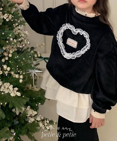 26[予約]petit&petit mink heart t