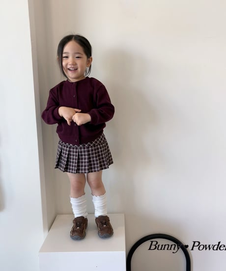 79[予約]bunny powder lovely knee socks