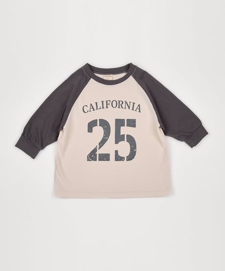 13[予約]送料無料 the beige colorblock raglan tee