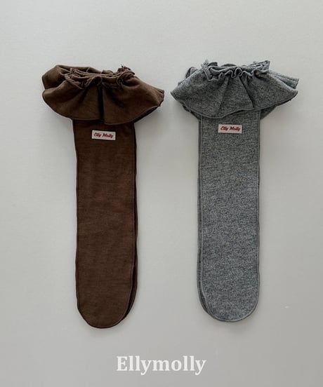 129[予約]ELLYMOLLY Edge Frill Socks