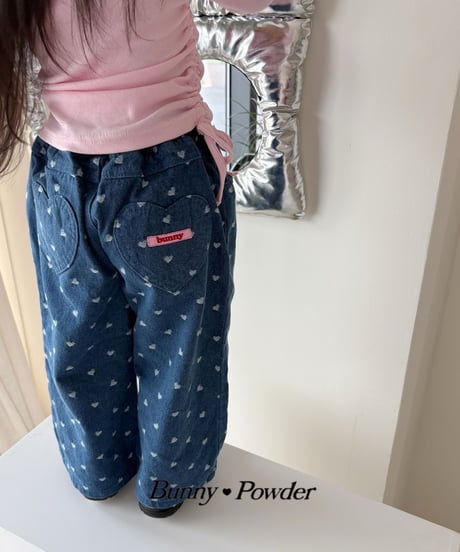 48[予約]bunny powder lovely denim pants