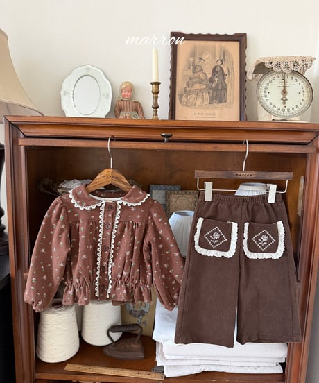 23[予約]marron rose pants(XS-L)