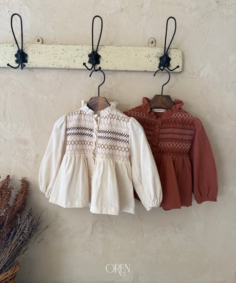 2[予約]OREN merci smoke blouse