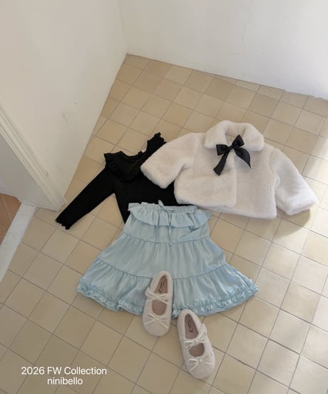 47[予約]ninibello bijou long skirt