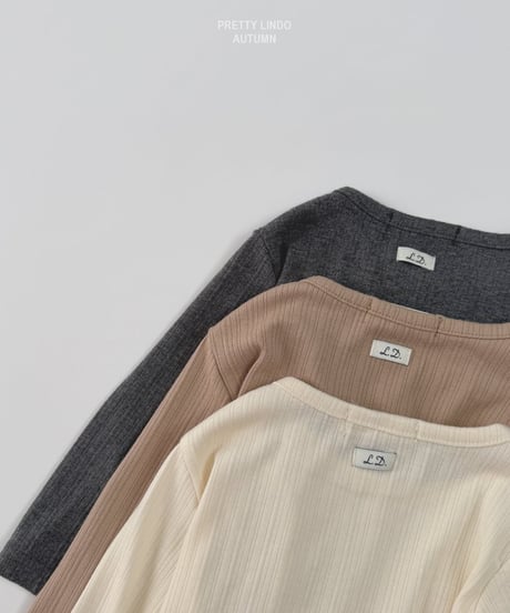 51[予約]LINDO modal rib tee