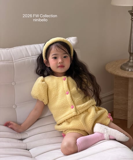 18[予約]ninibello meringue ribbon pants(12m-2XL)