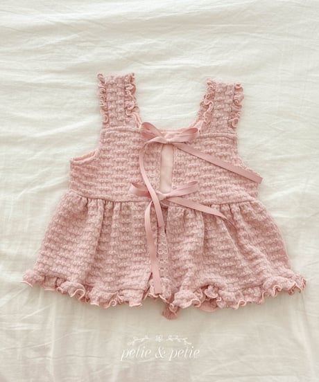 21[予約]petit&petit madeleine frill vest