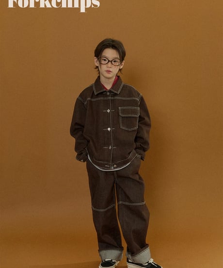 3[予約]FORKCHIPS union roll up pants
