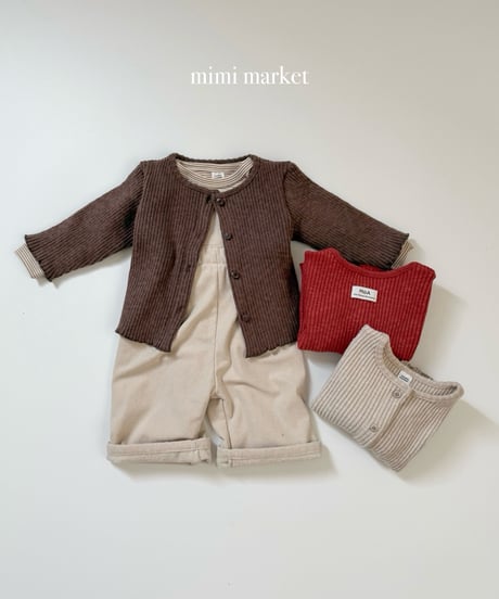 27[予約]mimi market rib cardigan
