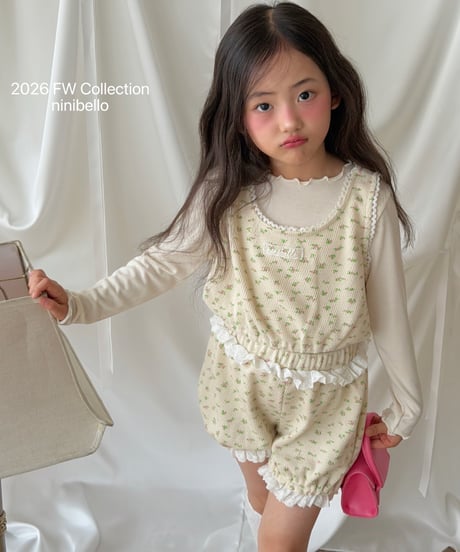 3[予約]ninibello soft half moon tee