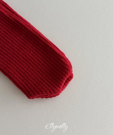 115[予約]ELLYMOLLY wool rib socks