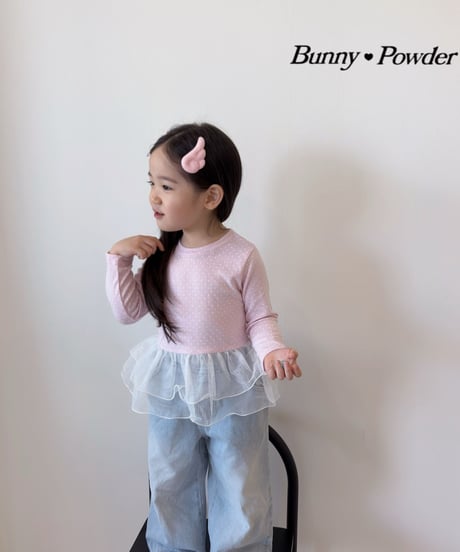 29[予約]bunny powder sha polka dot tee