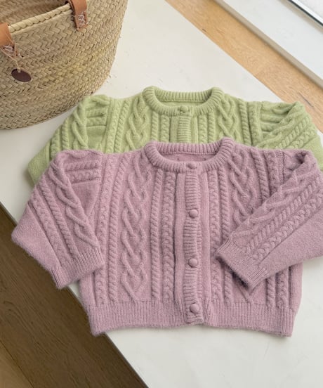 50[予約]ninibello mob knit cardigan