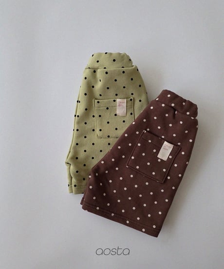 12[予約]Aosta dot tongtong pants