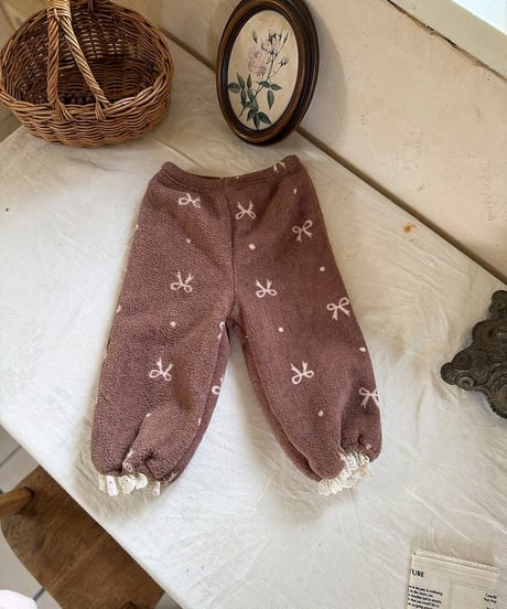 36[予約]marron ribbon pants(XS-L)