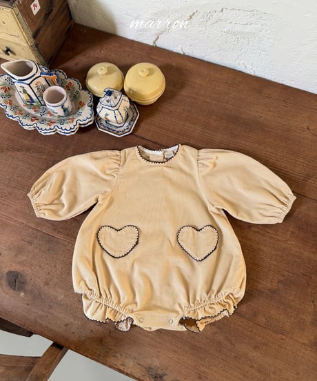 42[予約]marron heart suit(6-18m)
