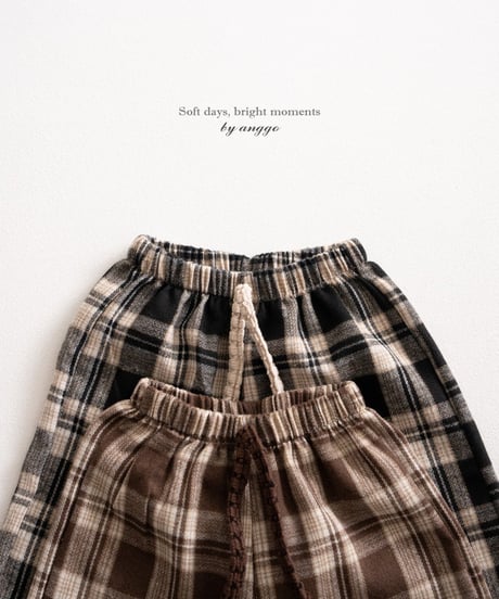 12[予約]anggo cookie pants