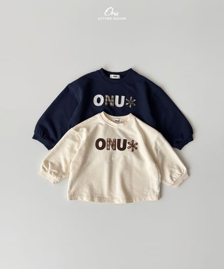 8[予約]onu embroidered patch tee