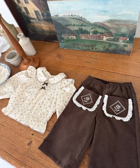 18[予約]marron shine blouse(XS-L)
