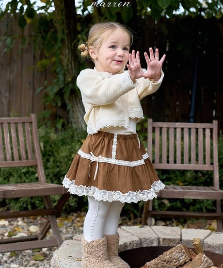 39[予約]marron suede skirt(XS-L)
