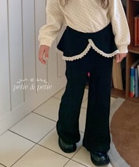 23[予約]petit&petit moss skirt flare pants