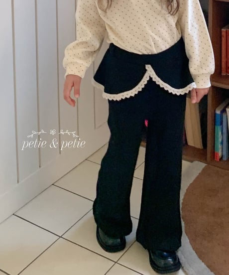 23[予約]petit&petit moss skirt flare pants