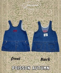 4[予約]poisson denim dress