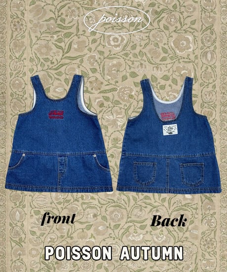 4[予約]poisson denim dress