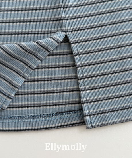 36[予約]ELLYMOLLY shadow long skirt