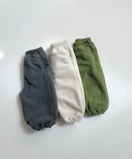 37[予約]minirobe teddy jogger pants
