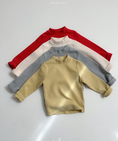 6[予約]atomeme plain turtleneck t-shirt