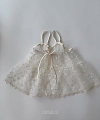 17[予約]Aosta lace ribbon open dress