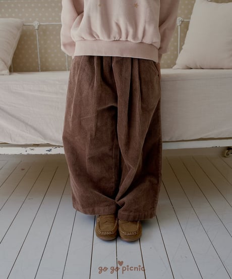 10[予約]go go picnic cocoa pants